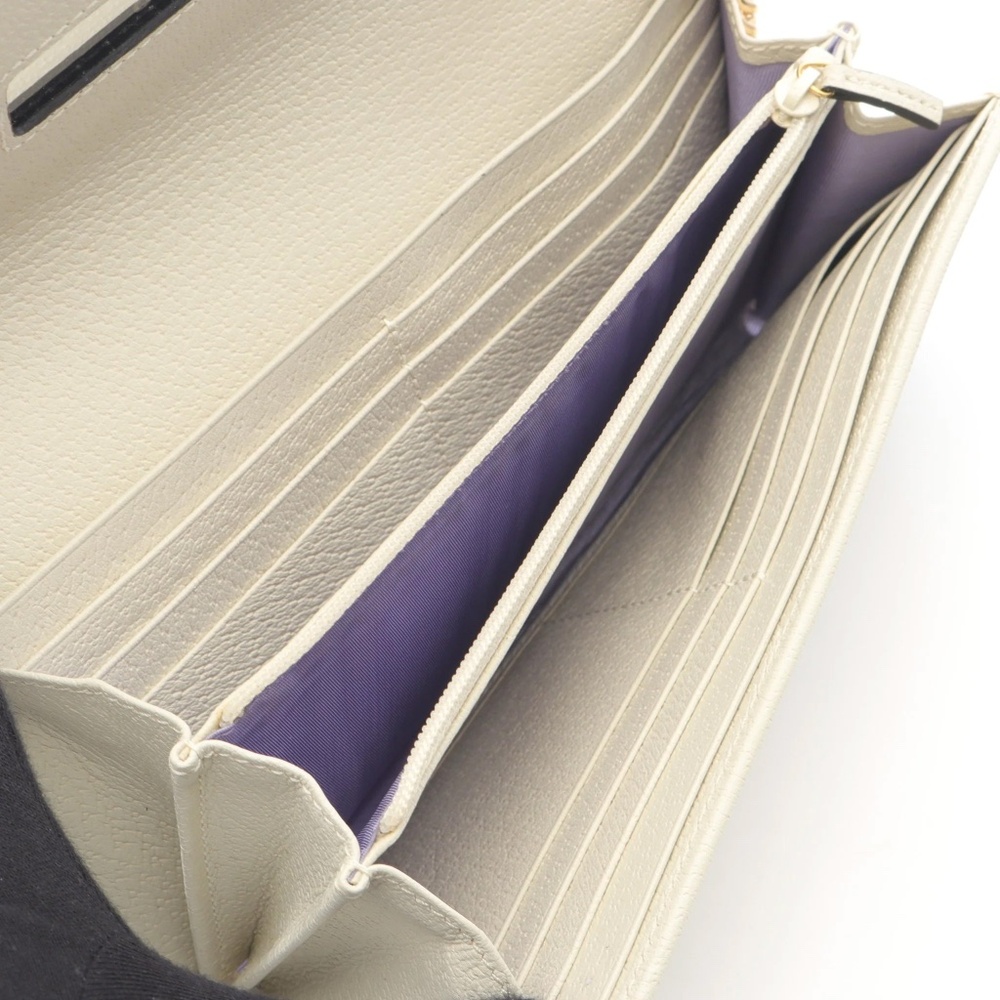 Gucci Limited Edition Flora Wallet on Chain Strap Bag Beige Canvas GG Logo - Picture 7 of 11